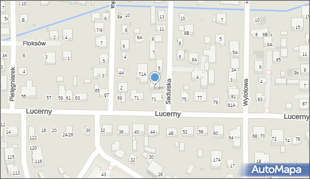 Warszawa, Sadulska, 3A, mapa Warszawy