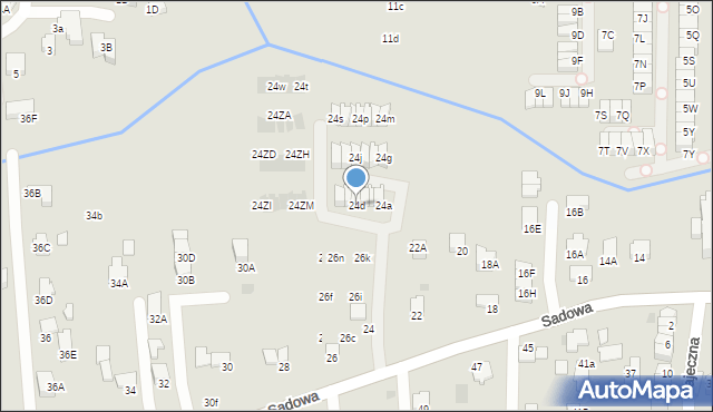 Wieliczka, Sadowa, 24d, mapa Wieliczka