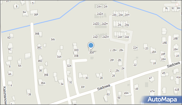 Wieliczka, Sadowa, 30A, mapa Wieliczka