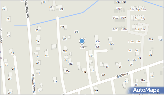 Wieliczka, Sadowa, 34A, mapa Wieliczka