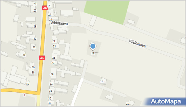 Wińsko, Sadowa, 18, mapa Wińsko