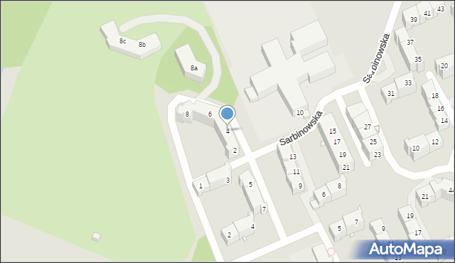 Wrocław, Sarbinowska, 4, mapa Wrocławia