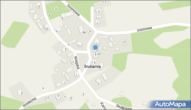 Żelazko, Sadowa, 3, mapa Żelazko