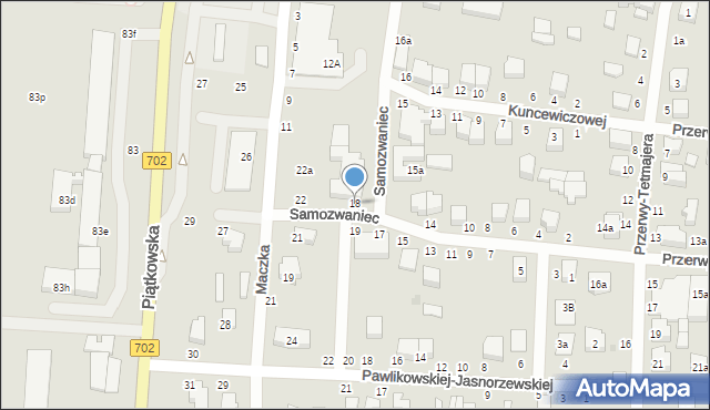 Zgierz, Samozwaniec Magdaleny, 18, mapa Zgierz