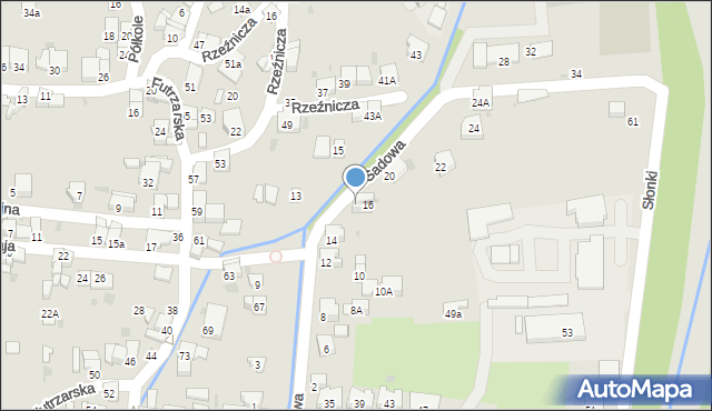 Żywiec, Sadowa, 18, mapa Żywiec