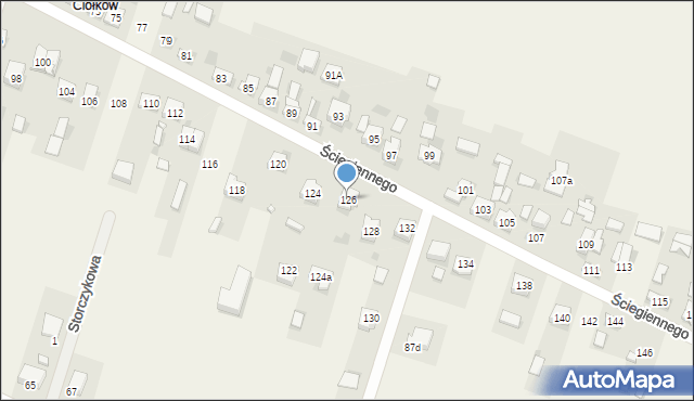 Bilcza, Ściegiennego Piotra, ks., 126, mapa Bilcza