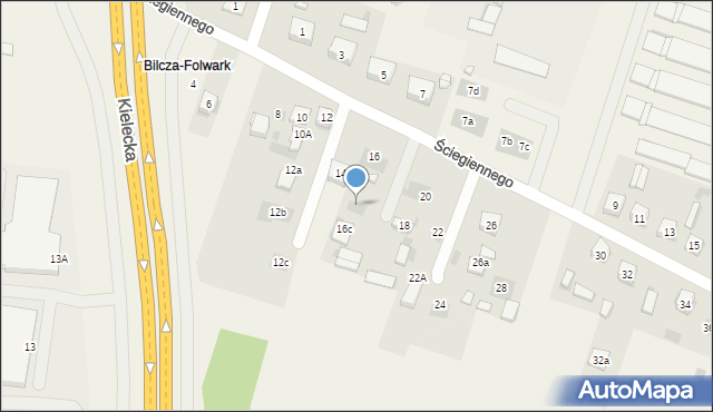 Bilcza, Ściegiennego Piotra, ks., 16, mapa Bilcza