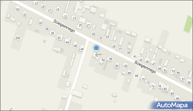 Bilcza, Ściegiennego Piotra, ks., 52, mapa Bilcza