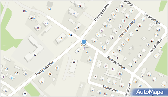 Chodel, Ściegiennego Piotra, ks., 4, mapa Chodel