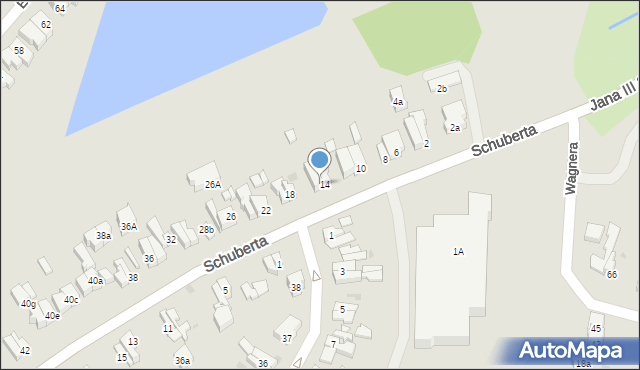 Gdańsk, Schuberta Franciszka, 16, mapa Gdańska