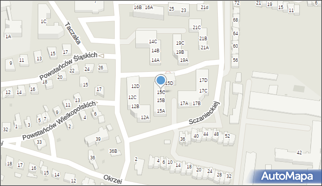 Gorzów Wielkopolski, Sczanieckiej Emilii, 15C, mapa Gorzów Wielkopolski