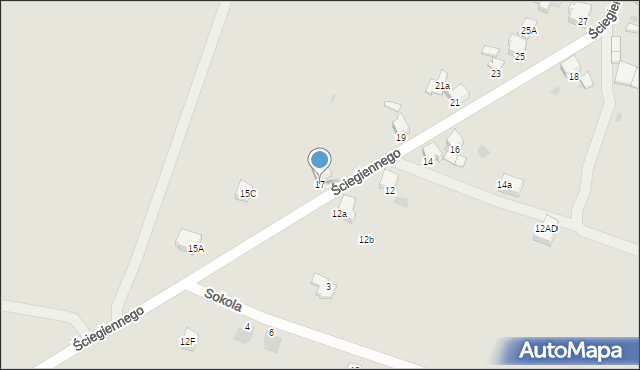 Imielin, Ściegiennego Piotra, ks., 17, mapa Imielin