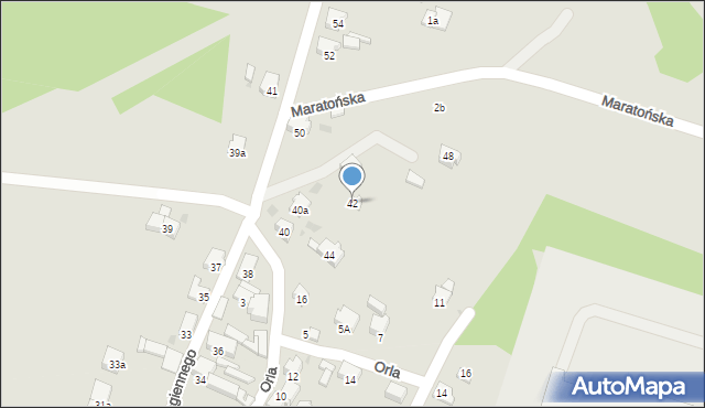 Imielin, Ściegiennego Piotra, ks., 42, mapa Imielin
