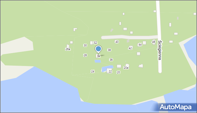 Jaworznik, Ściegienna, 34, mapa Jaworznik