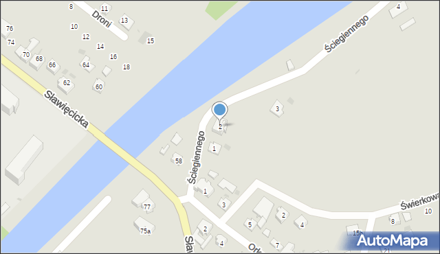 Kędzierzyn-Koźle, Ściegiennego Piotra, ks., 2, mapa Kędzierzyna-Koźle