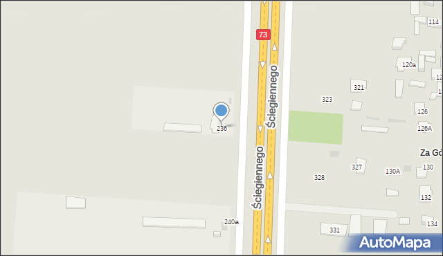 Kielce, Ściegiennego Piotra, ks., 236, mapa Kielc