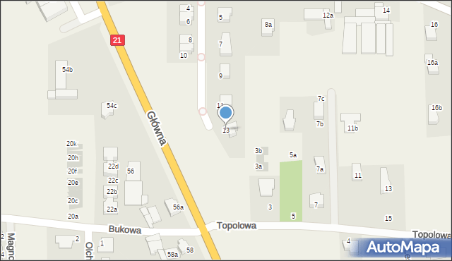 Kobylnica, Schumana Roberta, 13, mapa Kobylnica