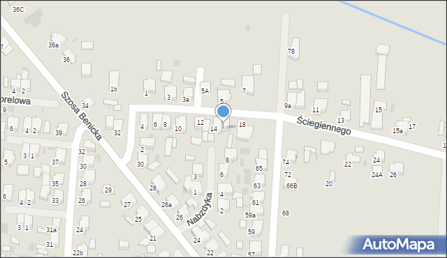 Krotoszyn, Ściegiennego Piotra, ks., 16, mapa Krotoszyna