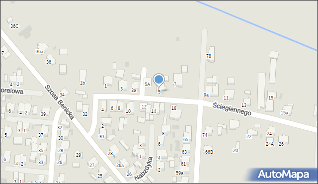 Krotoszyn, Ściegiennego Piotra, ks., 5, mapa Krotoszyna