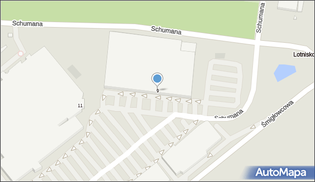 Legnica, Schumana Roberta, 9, mapa Legnicy