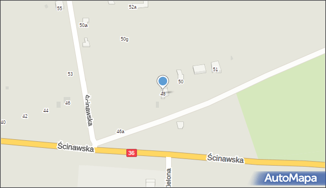 Lubin, Ścinawska, 48, mapa Lubin