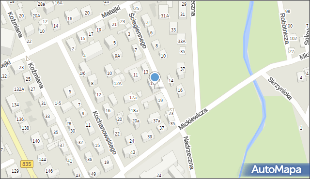 Lublin, Ściegiennego Piotra, ks., 17, mapa Lublina