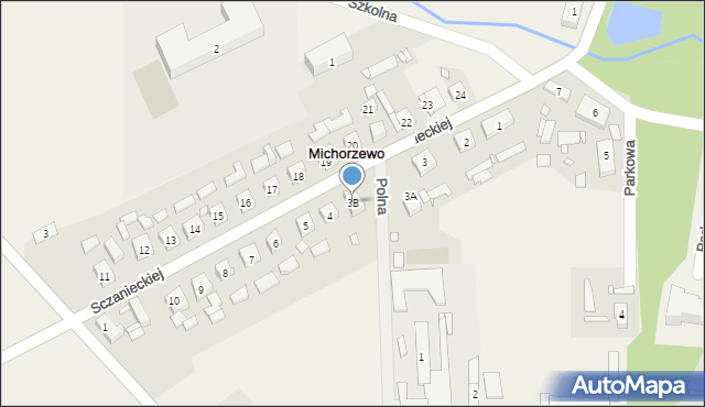 Michorzewo, Sczanieckiej Emilii, 3B, mapa Michorzewo