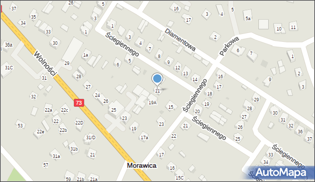 Morawica, Ściegiennego Piotra, ks., 11, mapa Morawica