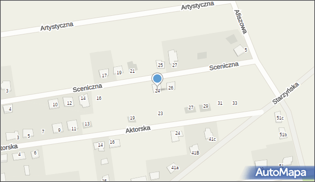 Napachanie, Sceniczna, 24, mapa Napachanie