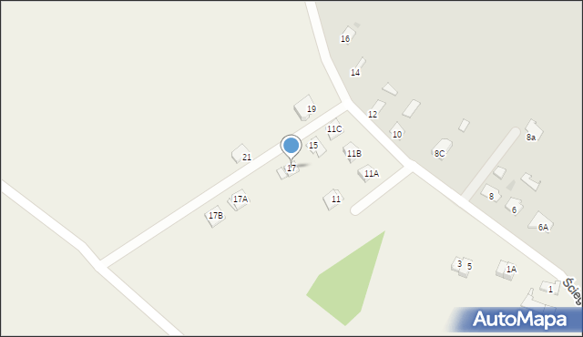 Piaski, Ściegiennego Piotra, ks., 17, mapa Piaski