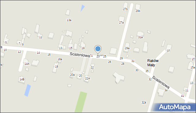 Piotrków Trybunalski, Scaleniowa, 23, mapa Piotrków Trybunalski