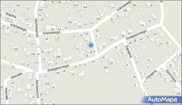 Radomsko, Ściegiennego Piotra, ks., 31, mapa Radomsko