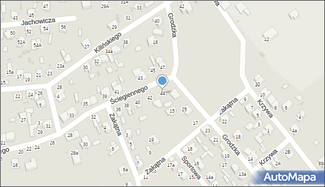 Radomsko, Ściegiennego Piotra, ks., 44, mapa Radomsko