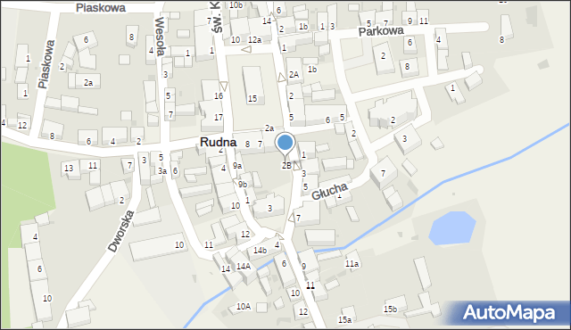 Rudna, Ścinawska, 2B, mapa Rudna