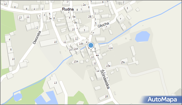 Rudna, Ścinawska, 8, mapa Rudna