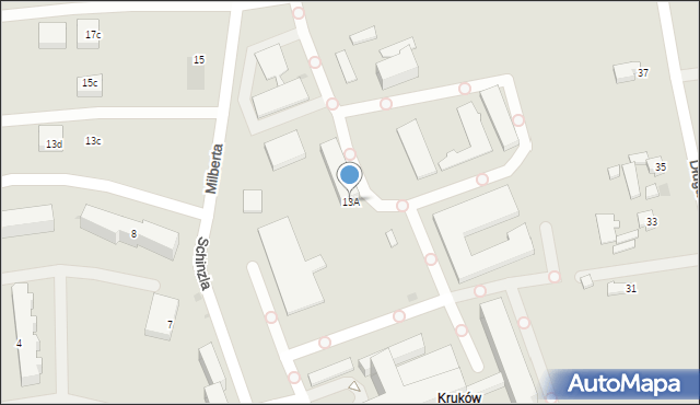 Sandomierz, Schinzla Zygmunta, dr., 13A, mapa Sandomierza