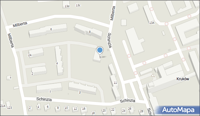 Sandomierz, Schinzla Zygmunta, dr., 7, mapa Sandomierza