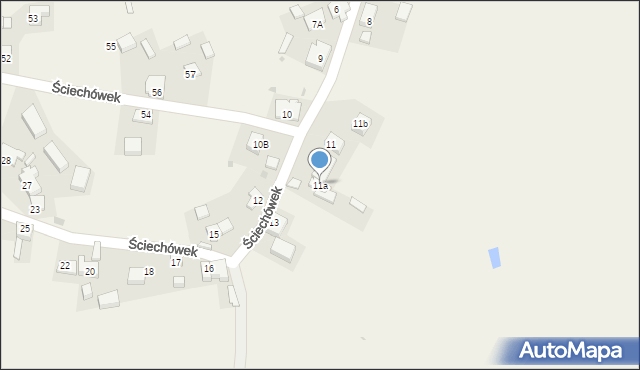 Ściechówek, Ściechówek, 11a, mapa Ściechówek