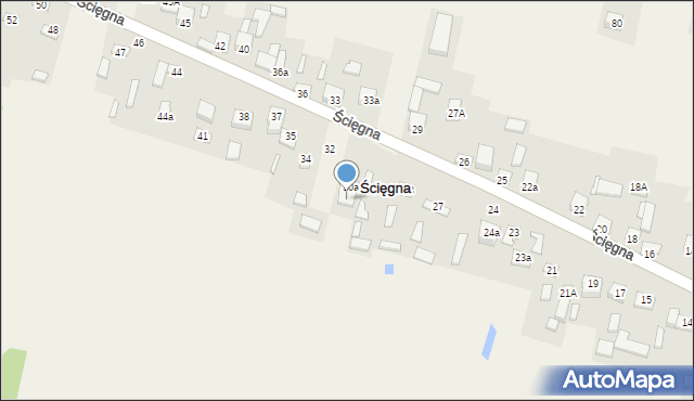 Ścięgna, Ścięgna, 31, mapa Ścięgna