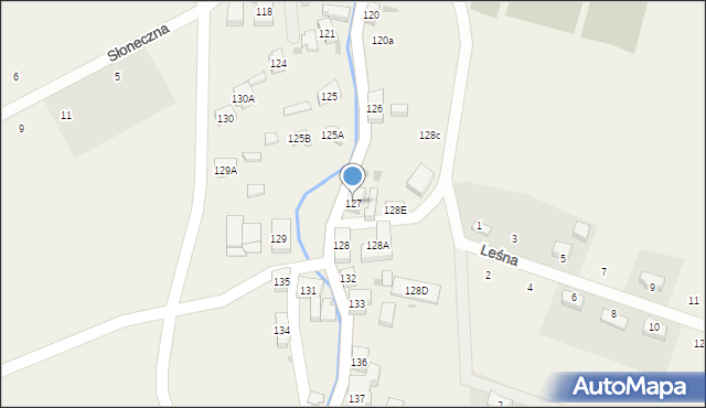 Ścięgny, Ścięgny, 127, mapa Ścięgny