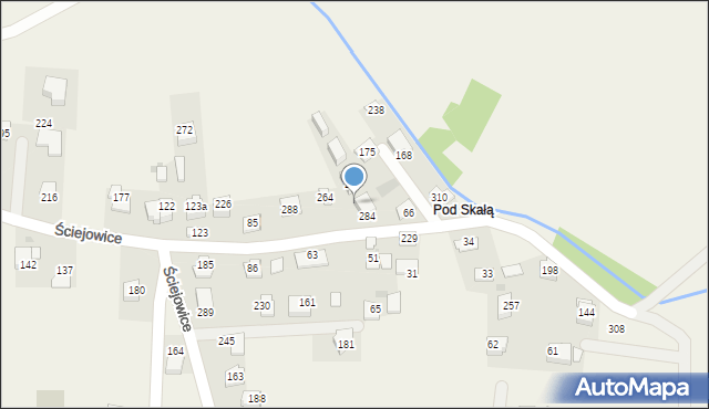 Ściejowice, Ściejowice, 285, mapa Ściejowice