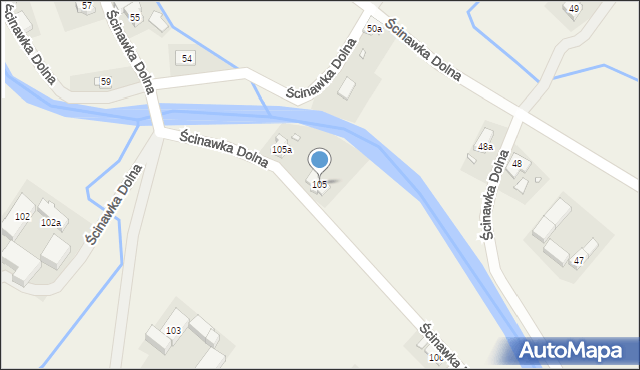Ścinawka Dolna, Ścinawka Dolna, 105, mapa Ścinawka Dolna