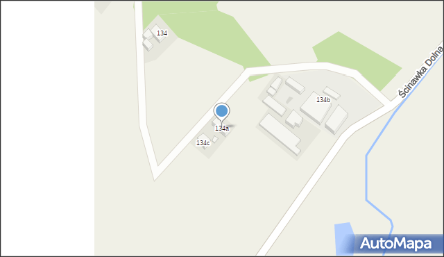 Ścinawka Dolna, Ścinawka Dolna, 134a, mapa Ścinawka Dolna