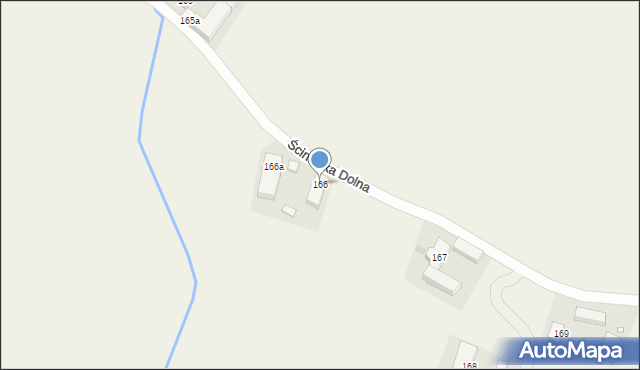 Ścinawka Dolna, Ścinawka Dolna, 166, mapa Ścinawka Dolna