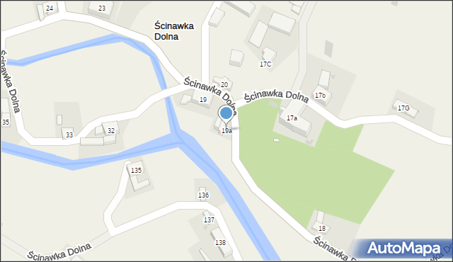 Ścinawka Dolna, Ścinawka Dolna, 19a, mapa Ścinawka Dolna