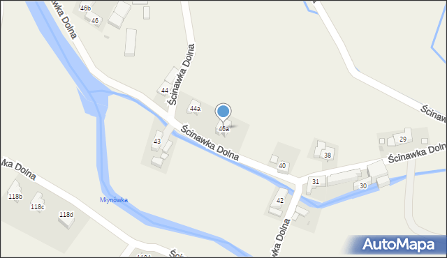 Ścinawka Dolna, Ścinawka Dolna, 46a, mapa Ścinawka Dolna
