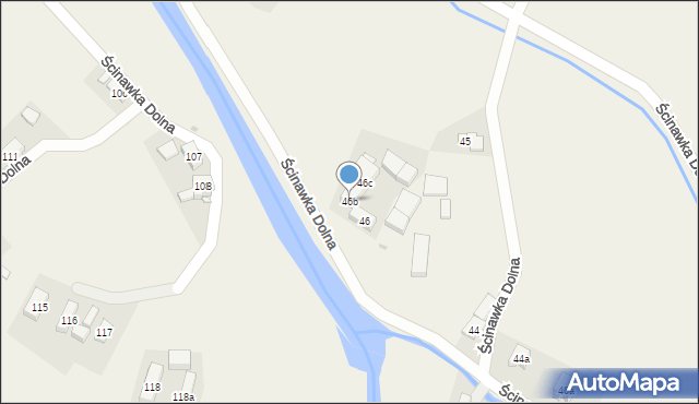 Ścinawka Dolna, Ścinawka Dolna, 46b, mapa Ścinawka Dolna