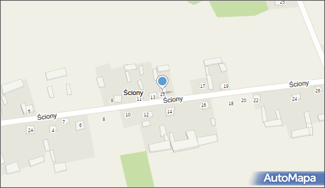 Ściony, Ściony, 15, mapa Ściony