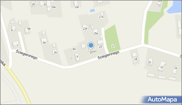 Stanowice, Ściegiennego Piotra, ks., 13, mapa Stanowice