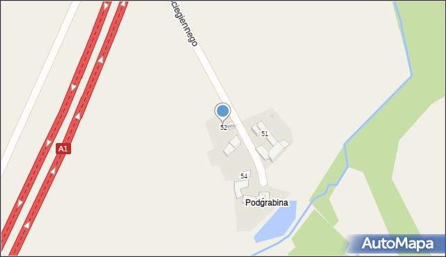 Stanowice, Ściegiennego Piotra, ks., 52, mapa Stanowice